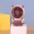 backup small fan mini handheld library portable rechargeable cartoon