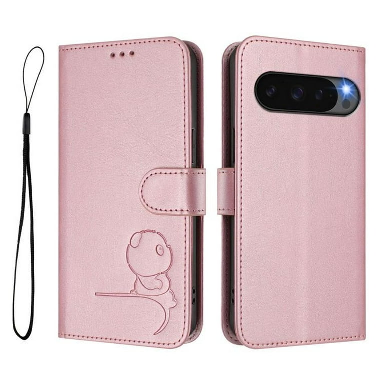 SUANPOT Etui Coque pour Google Pixel 7A [RFID Blocage] [Magnétique Protection] Fentes pour