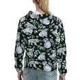 thumbnail image 7 of Sikiie Cartoon Koala Bear Women's Casual Hoodies Long Sleeve Lightweight Pullover Tops Loose Sweatshirt-XX-Large, 7 of 7