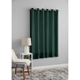 thumbnail image 2 of Mainstays Textured Faux Silk Light Filtering Grommet Curtain Panel, Set of 2, Teal, 37” W x 63” L, 2 of 4