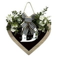 thumbnail image 2 of Rovga Last Name Heart Shaped Sign Wreath 26 Letter Farmhouse Wreath With Wreath Spring Wreaths For Outside Hanging Decor Vintage Door Sign For Front Decor D One Size, 2 of 5