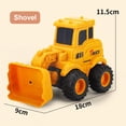 thumbnail image 4 of 1/6PCS Engineering Vehicle Toys Press Sliding Simulation Excavator Bulldozer Doll Children Model Educational Toy Kids Puzzle, 4 of 11