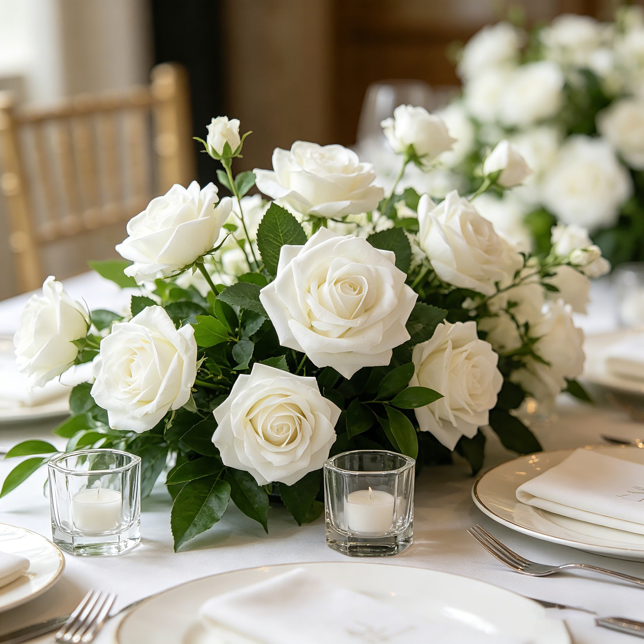 25Pcs Sage Green and White Artificial Foam Flowers with Stems, Fake Roses for DIY Wedding Bouquets, Centerpieces, Bridal Shower & Home Decor