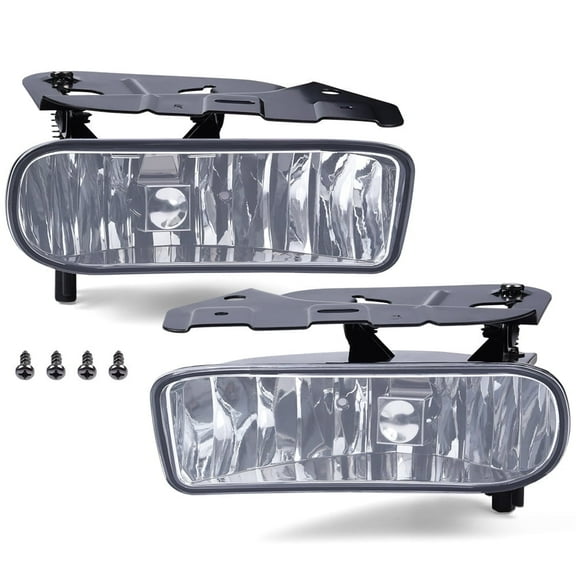 PIT66 Fog Light Bumper Clear Lens Fit For 2002-2004 05 06 Cadilliac Escalade Factory