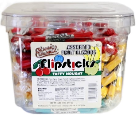 Flipsticks Taffy Nougat Assorted, (Pack of 216) by