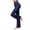 (Type 1)Navy, variant on Otvok Women Stretch Office Trousers, Elastic High Waist Side Pocket Bootcut Work Pants for Business Commute