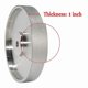 thumbnail image 3 of CBN Grinding Wheel,6Inch Dia x 1Inch Wide,with 1/2Inch Arbor,320 Grit, 3 of 5
