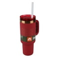 thumbnail image 4 of Ozark Trail 40 oz Insulated Stainless Steel Tumbler with Handle, Red Mark, 4 of 10