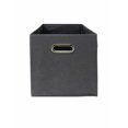 thumbnail image 2 of AbleHome Large 6 pack Fabric Storage Bins Box Organizer Cube Basket Container 13"x13"x13" Dark Gray w/Metal Handle, 2 of 3