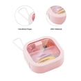 thumbnail image 1 of Cajas organizadoras Wdftyju 3uds transparentes para hisopo de algodón para lazos para el cabello rosa, 1 of 2