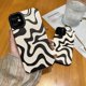 thumbnail image 5 of Funda para iPhone 13 Pro Max, de piel sintética suave de TPU y con un bonito diseño ondulado, ideal para mujeres y niñas. Delgada, protectora y a prueba de golpes, compatible con iPhone (beige,, 5 of 8