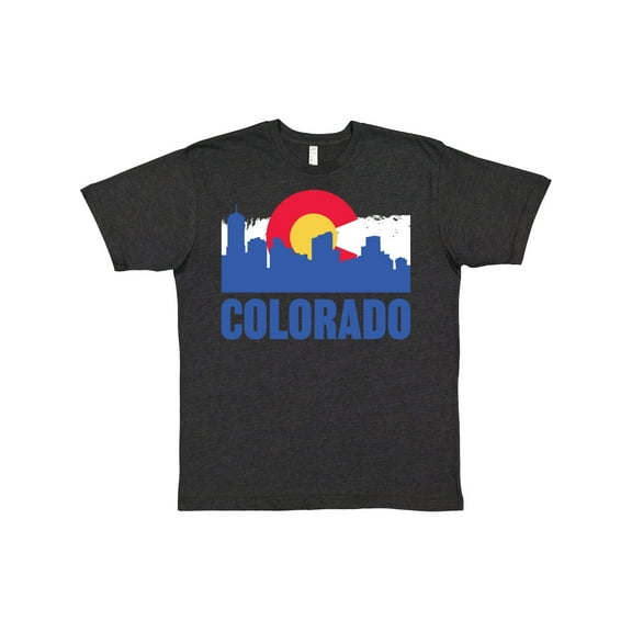 Inktastic Colorado Flag and Skyline T-Shirt
