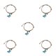 thumbnail image 2 of Minnieouse Juego de pulseras de aleación para parejas para parejas elegantes y sofisticadas para mujer Colgante de moda Charm 312B Azul claro 1 Type2 NO2, 2 of 6