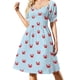 thumbnail image 1 of Vestido de manga corta Happy Little Crabs, vestido de verano para mujer, vestidos elegantes para mujer, verano para mujer, 1 of 7