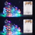 thumbnail image 1 of Cadena de luces Kangheshun con temporizador, funciona con pilas, 5 m, multicolor, 1 of 7