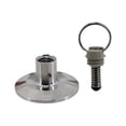 thumbnail image 3 of DimyFew Ball Convert Lid 1.5 Inch Clamp End Cap with Pull Ring PRV Homebrew Cap Pressure Relief Valve Replacement 304 Stainless Steel Fitting Home Brew Connector End Cap Plate DIY Brew 100psi, 3 of 8