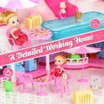 thumbnail image 3 of 12 Room Doll House - Toys for 3 Year Old Girl Dream Dollhouse Playhouse with LED Lights Furniture and Accessories, Pretend Play kit Doll House for Princess Age 3 4 5 6 7, 3 of 9