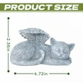 thumbnail image 4 of ICERUN Garden Statues,Resin Angel Cat Sculpture Lawn Ornaments,Angel Wing Design Statues Garden Sculptures,Style2, 4 of 7