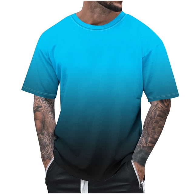 Birdeem Mode Été Décontractée T-Shirt Imprimé Col Rond pour Hommes