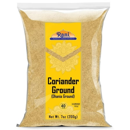 Rani Coriander Ground Powder (Indian Dhania) Spice 7oz (200g) ~ All Natural | Salt-Free | Vegan | No Colors | Gluten Friendly | NON-GMO | Kosher | Indian Origin