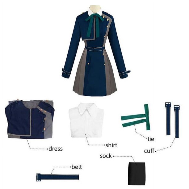 Disfraz de Cosplay de retroceso Lycoris para mujer, disfraz de Anime, Nishikigi, Chisato, Inoue, Takina, uniforme, traje de peluca, disfraces de Halloween