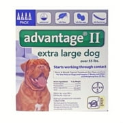 Bayer Advantage II Topical Flea Treatment for Dogs over 55 Lbs (6 Applications)