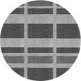 thumbnail image 1 of Ahgly Company Machine Washable Indoor Round Transitional Black Area Rugs, 3' Round, 1 of 7