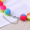 thumbnail image 3 of Bead Necklace Beautiful Rainbow Color Decor Acrylic Necklace for Festival Carnival Party, 3 of 3