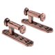 thumbnail image 2 of 1 par de retenciones clásicas para cortinas de ventana, colgador de ropa con gancho de pared para cortinas Red Copper_A, 2 of 8