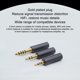 thumbnail image 3 of Cable De Auriculares ANGGREK Cable De Actualización De Auriculares De Bajo Ruido 2 Pines 0,78 Mm 3,5 Mm 2,5 Mm 4,4 Mm Enchufe Universal 3,9 Pies, 3 of 8