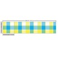 thumbnail image 3 of Ambesonne Yellow Plaid Fabric by the Yard Upholstery, Modern Fashion Tartan, 3 Yards, Deep Sky Blue and Mustard, 3 of 5