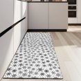 thumbnail image 4 of Black and White Christmas Snowflake Pattern Kitchen Rug Mat,Kitchen Runner Rugs Non Skid Washable,Decorative Kitchen Floor Mats for Kitchen,Sink,Laundry,17"X47", 4 of 5
