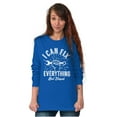 thumbnail image 3 of Can Fix Everything Mechanic Humor Plus Size Long Sleeve Graphic Tee Shirt Brisco Brands 3X, 3 of 5