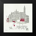 thumbnail image 2 of Tillmon, Avery 15x15 Black Modern Framed Museum Art Print Titled - World Cafe I - London Red, 2 of 5