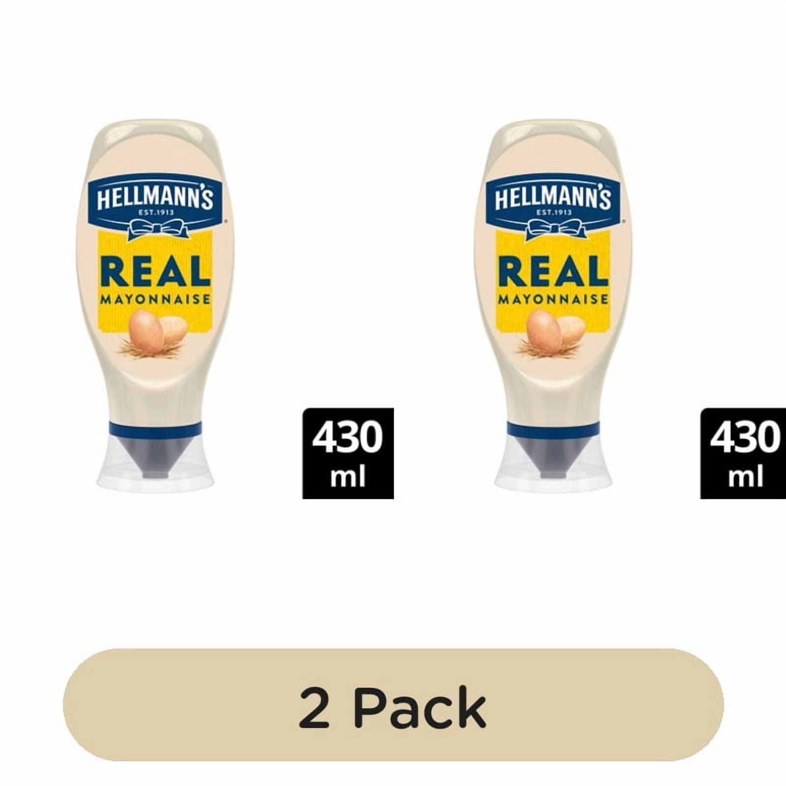 Hellmann's Real Squeezy Mayonnaise 430g, British Import (Pack of 2)