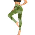 thumbnail image 3 of Luxalzxs Workout Leggings for Women Butt Lifting High Waisted Tummy Control Yoga Pants Tie-Dye Camouflage Printed Sports Running Gym Fitness Athletic Leggings, 3 of 4
