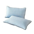 thumbnail image 3 of pstuiky Funda de almohada de seda fresca de color liso para dormitorio de estudiantes cama doble, 3 of 7