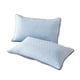 thumbnail image 3 of Funda de almohada Silk Cool Touch pack de 2 – Poliéster transpirable, verde menta/caqui/azul, 48×74cm, suave, absorbente de humedad, lavable a máquina, duradera, cama doble, 3 of 7