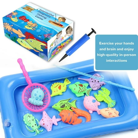 

Hand Games for Boys Anxiety Sensory Items for Adults Friends Frame Letter Board Interactive Fishing Game Set For Kids Toddler Early Learning Toy With Colorful Fish Rods Develops Fine Motor Skills Hand