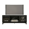 thumbnail image 2 of Nexera Venus TV Stand with 2 doors for TVs up to 80 in., Bark Gray and Black, 2 of 10