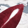 thumbnail image 5 of Home Soft Things Faux Fur Throw Pillow Cover 4 Piece Set-Ruby Wine - 20" x 20", 5 of 9