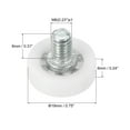thumbnail image 2 of Uxcell 19mm Drawer Rollers, 8 Pack Plastic Drawer Pulley Bearing Small Pulley with Nuts, 2 of 6
