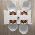 thumbnail image 3 of Ambesonne Bear Place Mats Set of 4, Geometric Modern Portrait, Standard Size, Brown Black Pale Grey, 3 of 4