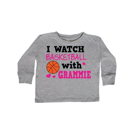 

Inktastic I Watch Basketball with Grammie Gift Toddler Toddler Girl Long Sleeve T-Shirt