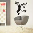 thumbnail image 2 of Basketball Wall Decal, Czzoypi Removable PVC Sport Mural, Easy Apply Peel Stick Decor for Bedroom Game Room Office, 2 of 6