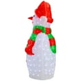thumbnail image 3 of Northlight Lighted Commercial Grade Acrylic Outdoor Christmas Snowman - 34" - Pure White, 3 of 6
