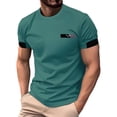 thumbnail image 2 of Antinious Men Solid Round Neck Short Sleeve Breathable Loose Casual Tops, 2 of 5