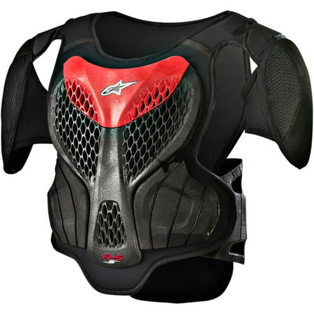 Alpinestars A-5 S Youth Body Armor Off Road Roost Deflector (multi Black/red,