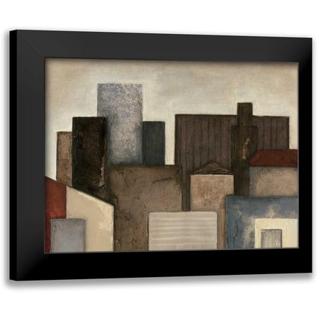 Meagher, Megan 14x12 Black Modern Framed Museum Art Print Titled - Abstract Metropolis II