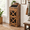 Brown, variant on Brown Wooden Potato And Onion Storage Bin With 3 Ventilated Layers